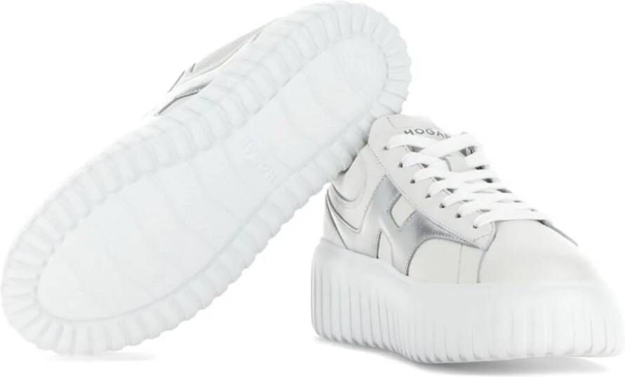 Hogan Low-Top Sneakers Silver in wit