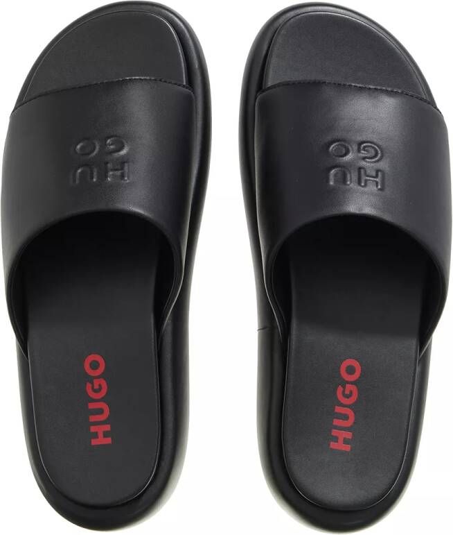 HUGO Slippers Violet Slide in zwart