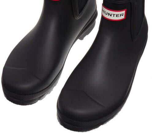 Hunter Boots & laarzen Original Chelsea Tri Colour Logo Backstrap in zwart