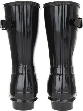 Hunter Boots & laarzen womens original short gloss in zwart
