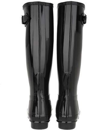 Hunter Boots & laarzen Womens Original Tall Gloss Boot Black in zwart