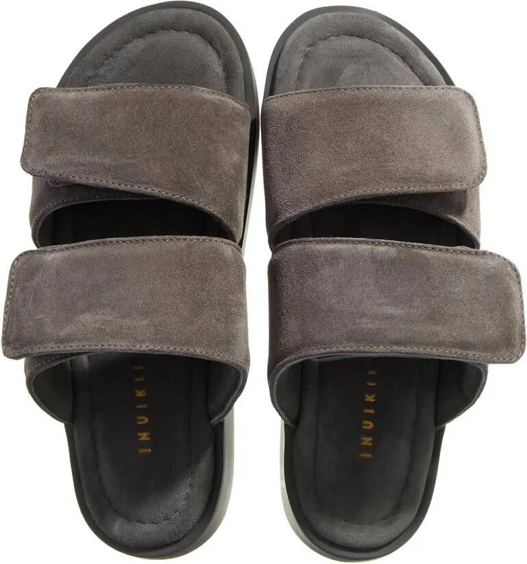 INUIKII Slippers & Mules Classic Suede Velcro in taupe