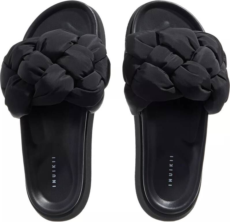 INUIKII Slippers & Mules Puffer Braided in zwart