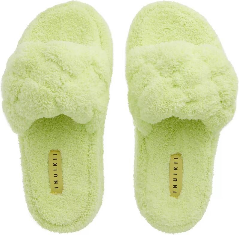 INUIKII Slippers & Mules Teddy Braided in geel