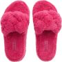 INUIKII Slippers & Mules Teddy Braided in roze - Thumbnail 2