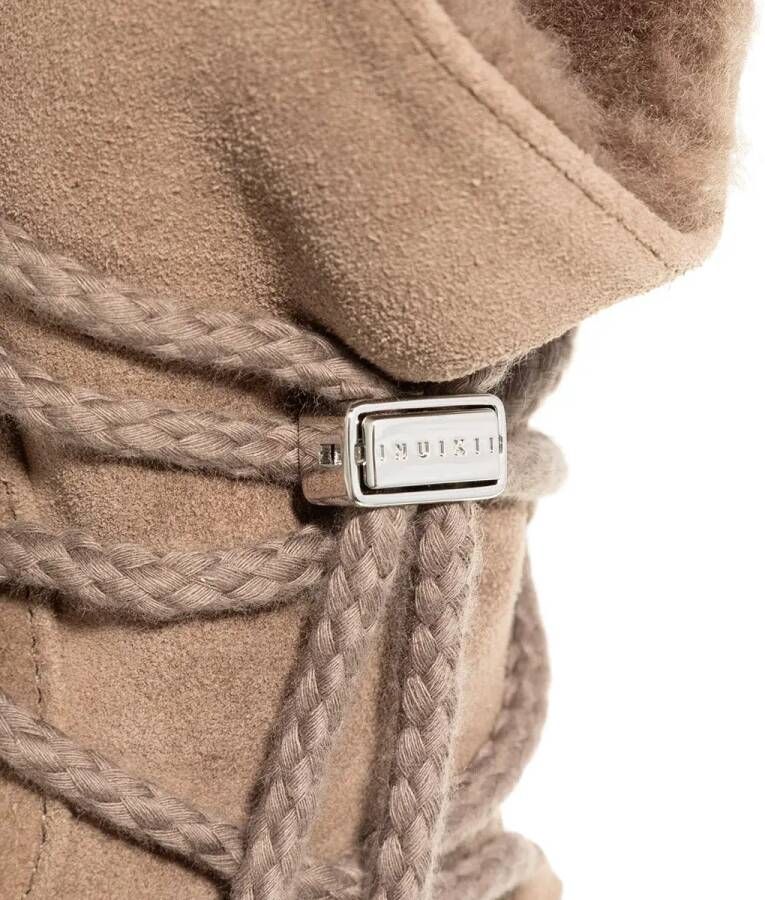 INUIKII Winterlaarzen Classic Low Platform in taupe