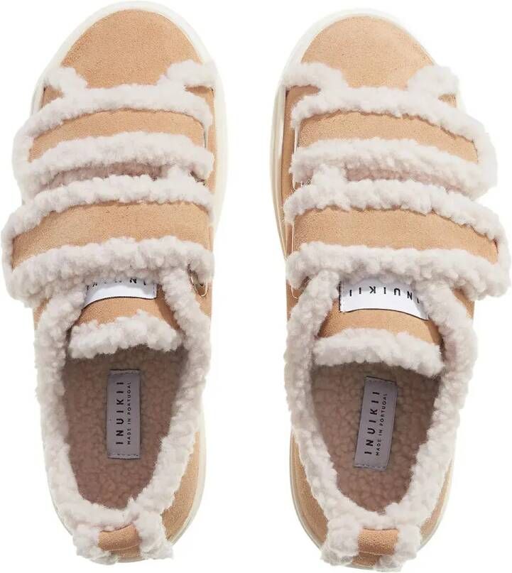 INUIKII Winterlaarzen Shearling Low Velcro in beige