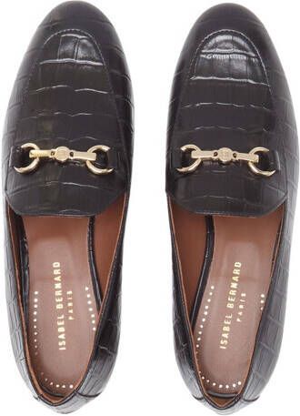 Isabel Bernard Loafers & ballerina schoenen Vendôme Fleur Calfskin Leather Loafers in zwart