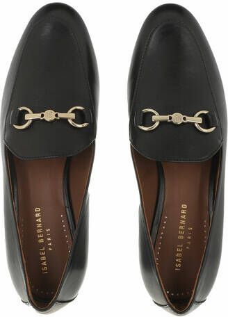 Isabel Bernard Loafers & ballerina schoenen Vendôme Fleur Calfskin Leather Loafers in zwart