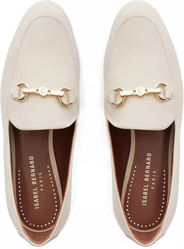 Isabel Bernard Loafers Vendôme Fleur calfskin leather loafers in beige