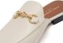 Isabel Bernard Loafers & ballerina schoenen Vendôme Fleur calfskin leather slipper loafers in beige - Thumbnail 2