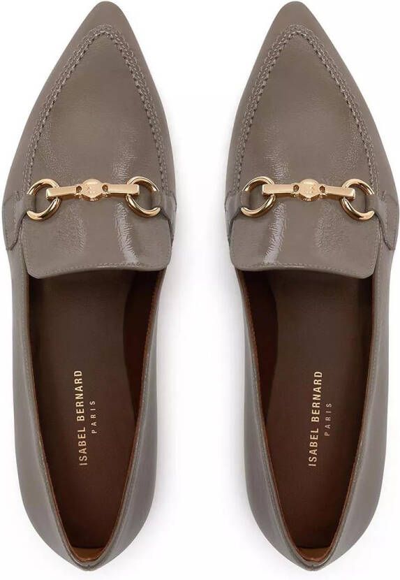 Isabel Bernard Loafers & ballerina schoenen Vendôme Margaux calfskin patent leather loafers in grijs