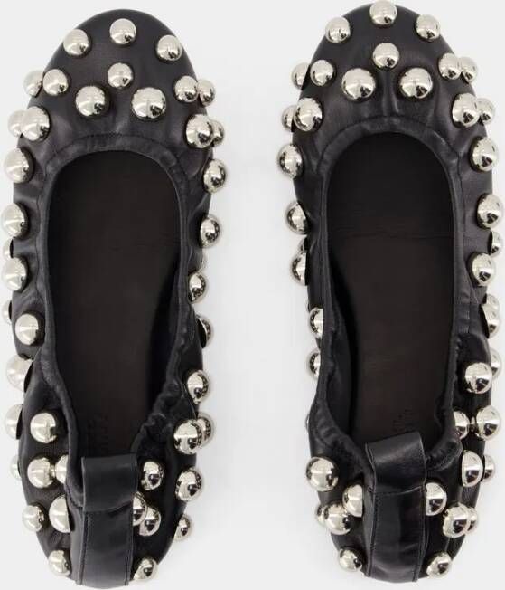 Isabel marant Belna Ballerinas Leather Black in zwart