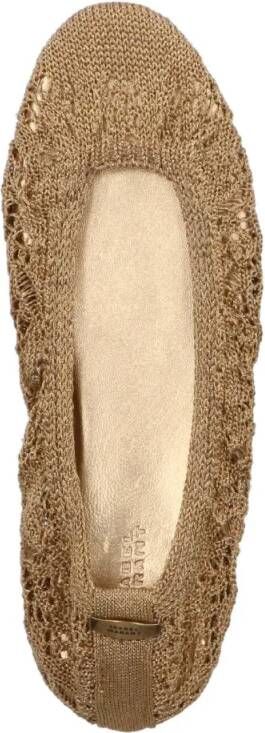 Isabel marant "Belna" Crochet Ballerinas – Gold in goud