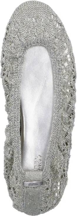 Isabel marant "Belna" Crochet Ballet Flats – Silver in zilver