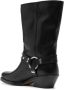 Isabel marant Boots Antya 45Mm Biker Boots in zwart - Thumbnail 3