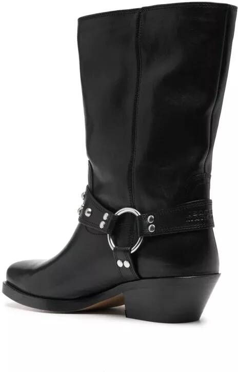 Isabel marant Boots Antya 45Mm Biker Boots in zwart