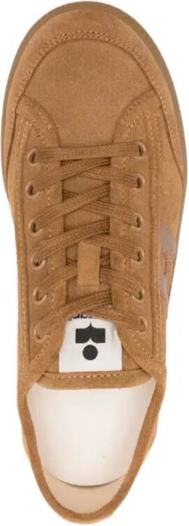 Isabel marant Low-Top Sneakers Suede Lace-Up Sneakers in bruin
