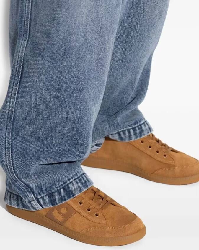 Isabel marant Low-Top Sneakers Suede Lace-Up Sneakers in bruin