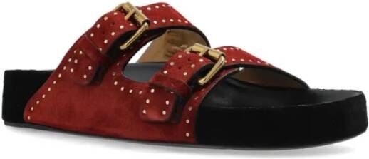 Isabel marant Sandalen Burgundy Lennyo Sandals in rood