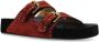 Isabel marant Sandalen Two-Strap Suede Sandals With Bold Buckles And Stud in rood - Thumbnail 2
