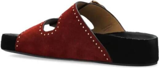 Isabel marant Sandalen Burgundy Lennyo Sandals in rood