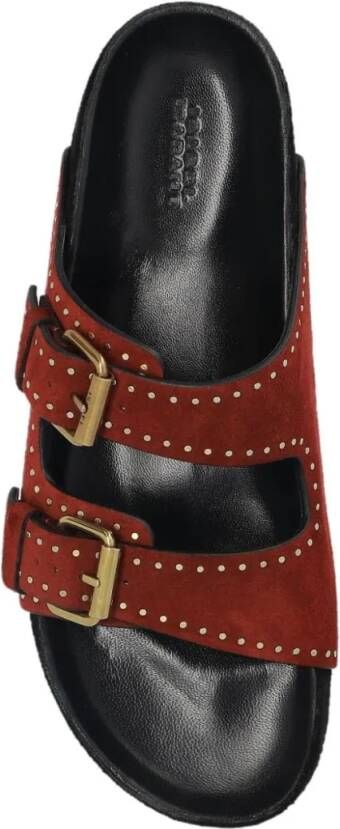 Isabel marant Sandalen Burgundy Lennyo Sandals in rood