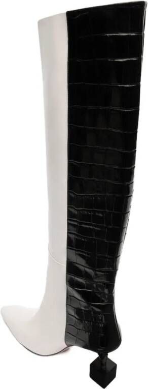 Jacquemus Boots Les Bottes Bisou Leather Boots in wit