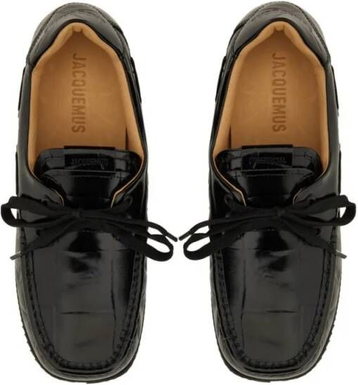 Jacquemus "The Batto" Moccasin in zwart
