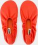 Jil Sander Rode Leren Ballerina's Instap Ronde Neus Red Dames - Thumbnail 6