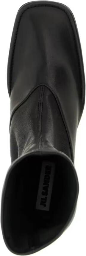 Jil Sander Boots Nappa Ankle Boots in zwart
