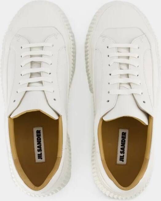 Jil Sander Low-Top Sneakers Leather White in wit