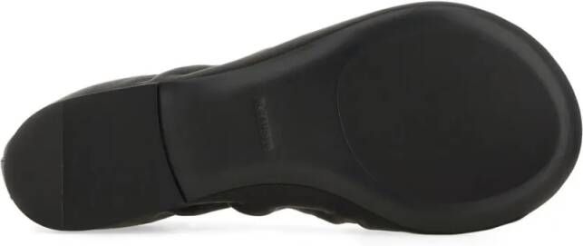 Jil Sander Nappa Ballerina Flats With Subtle Heel in zwart
