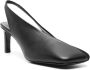 Jil Sander Zwarte Leren Slingback met Lage Hak Black Dames - Thumbnail 5