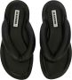 Jil Sander Sandalen Flat Leather Sandals in zwart - Thumbnail 2