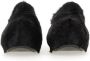 Jil Sander Slippers & Mules Goat Hair Mules With Coated Calfskin Sole in zwart - Thumbnail 2