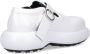 Jil Sander White Leather Buckle Detail Loafers in wit - Thumbnail 3
