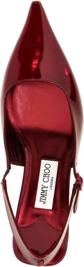 Jimmy Choo Hoge hakken Amel' Slingback in rood