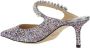 Jimmy Choo Hoge hakken Bing Glitter Pumps in zilver - Thumbnail 8