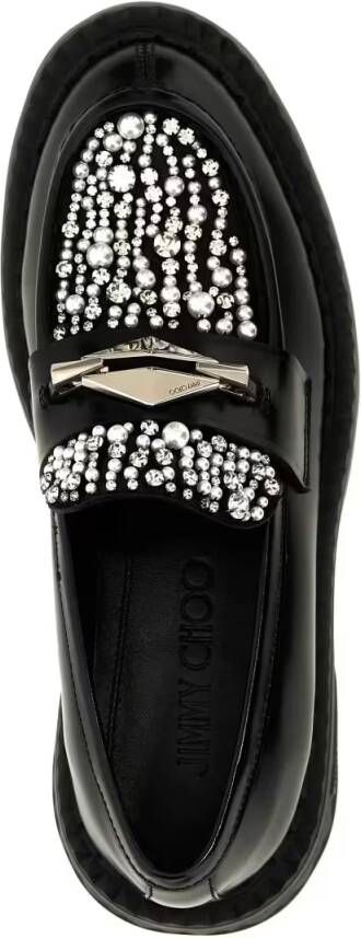 Jimmy Choo 'Marlow Diamond' Loafers in zwart