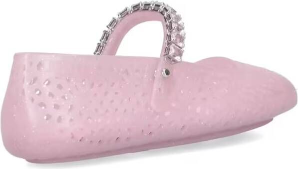 Jimmy Choo "Mary Jane Jelly" Ballerinas – Pink in roze