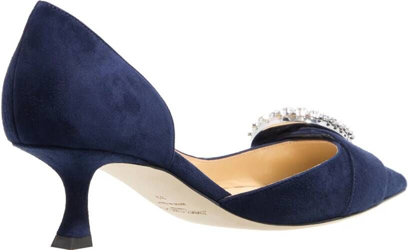 Jimmy Choo Pumps & high heels Melva Dorsay 50mm Seude Pumps in blauw