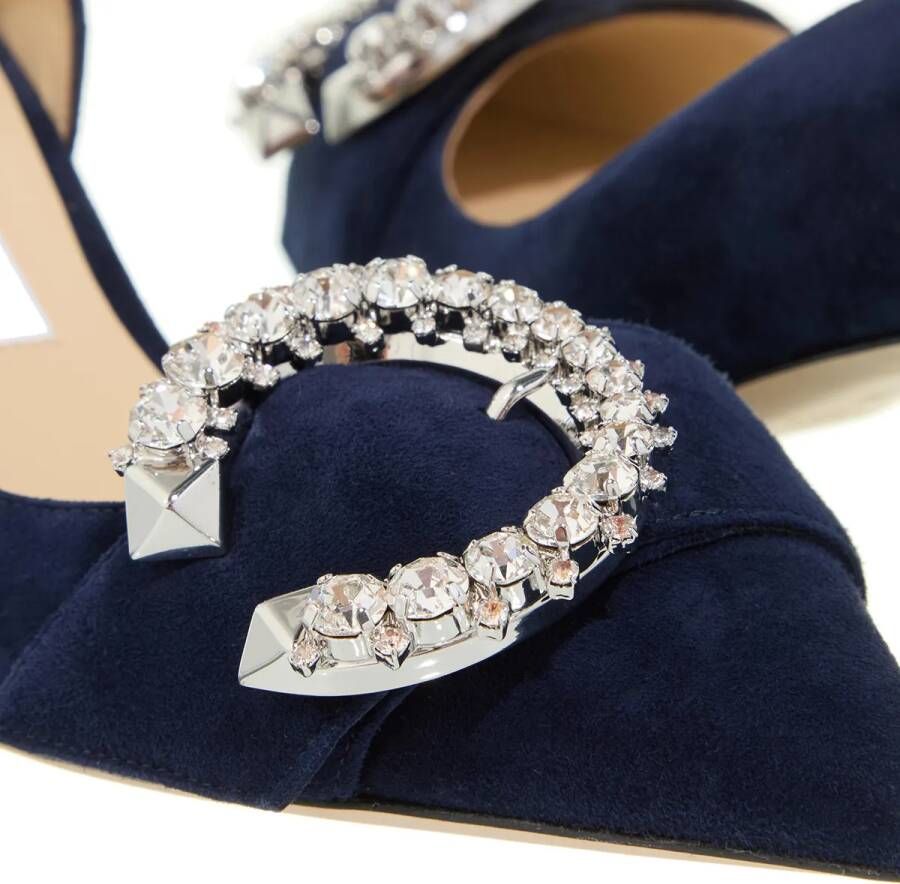 Jimmy Choo Pumps & high heels Melva Dorsay 50mm Seude Pumps in blauw