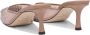 Jimmy Choo Sandalen Embellished Leather Sandals With Pointed Toe in bruin - Thumbnail 4
