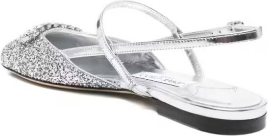 Jimmy Choo Sandalen Round Toe Slingback Sandals in zilver
