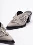 Jimmy Choo Slippers & Mules `Cece Mule Ii 60` in grijs - Thumbnail 3