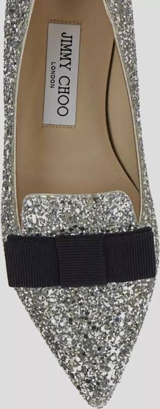 Jimmy Choo Slippers & Mules Gala Ballerina Flats in zilver