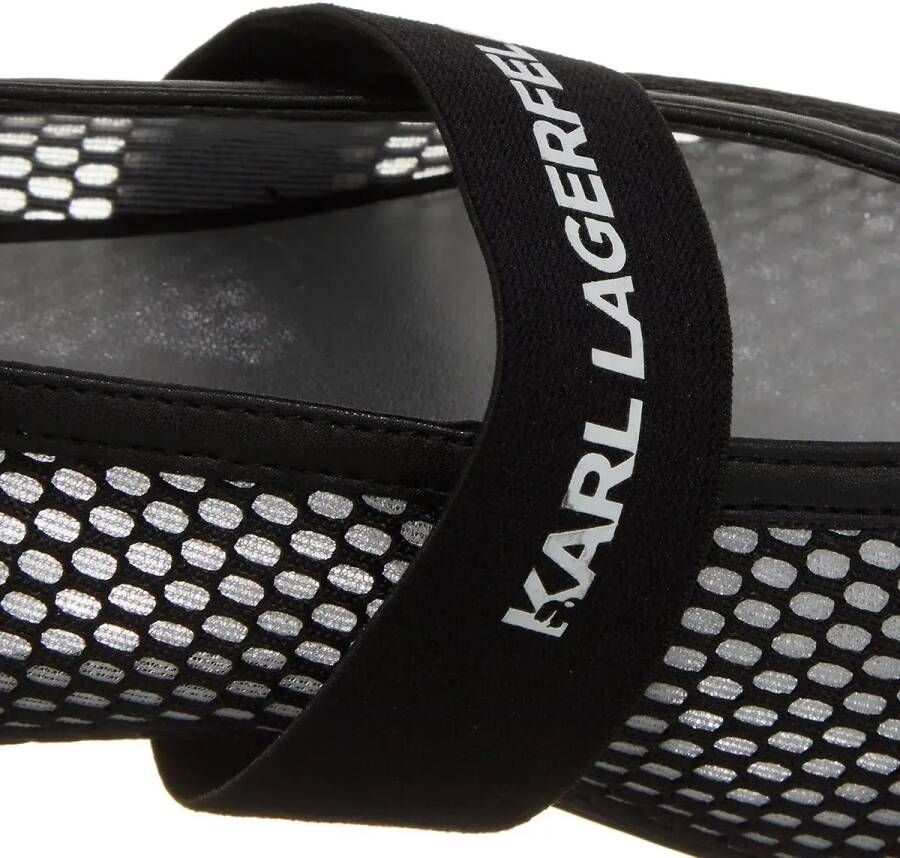Karl Lagerfeld Ballerinas Karo Mesh Pump in zwart