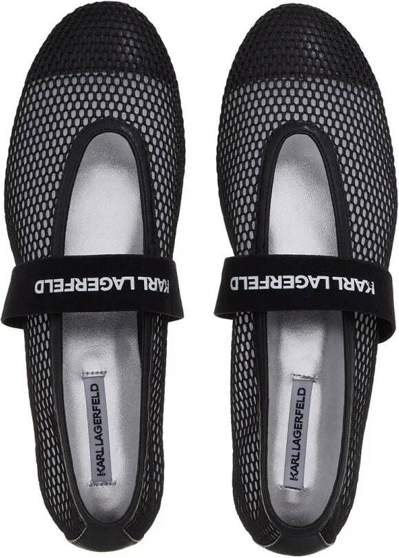 Karl Lagerfeld Ballerinas Karo Mesh Pump in zwart