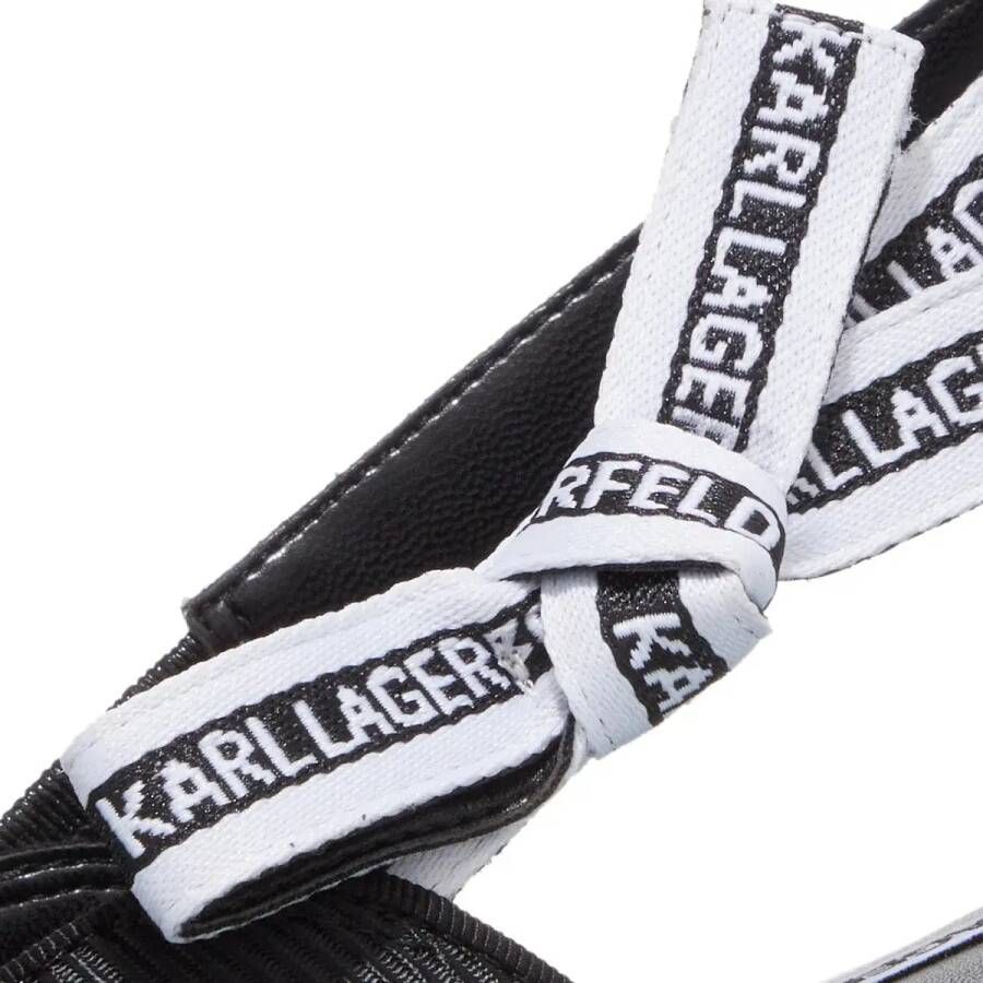 Karl Lagerfeld Ballerinas Kerrie Ribbed Sling in zwart